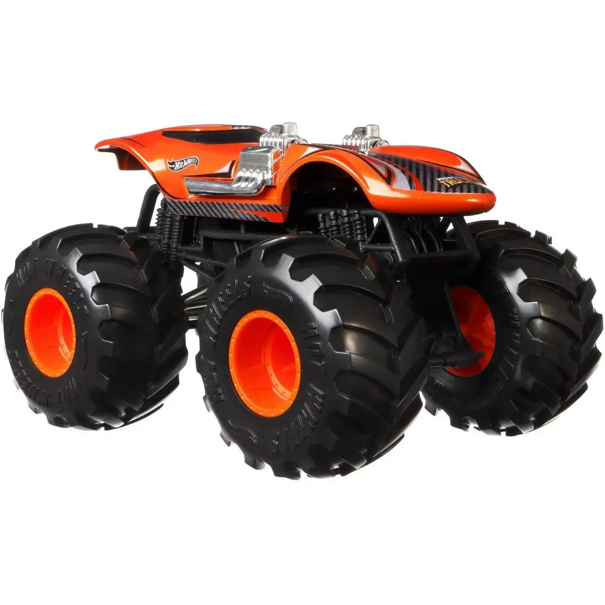 Monster Trucks Twin Mill Die-cast 1:24 Scale Vehicle with Giant Wheels For