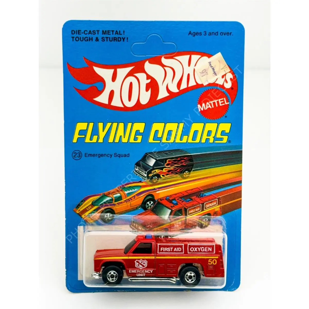 Hot Wheels Blackwall Emergency Squad Red Flying Colors 23 in Blisterpack