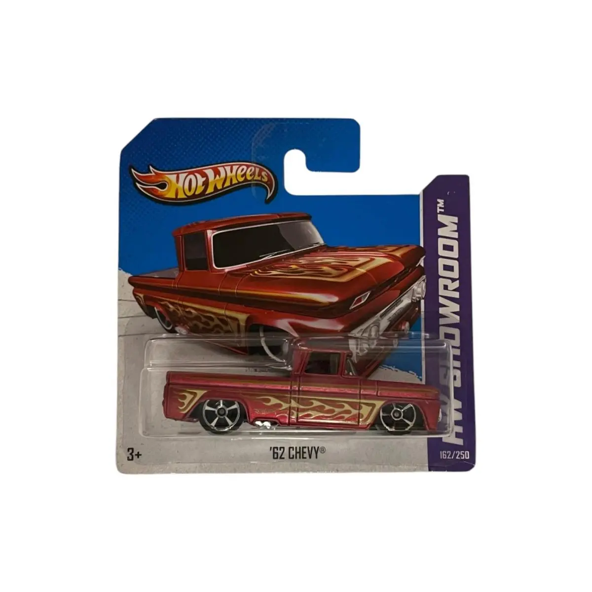 Hot Wheels Custom `62 Chevy HW Showroom 2013 Short Card W/protector