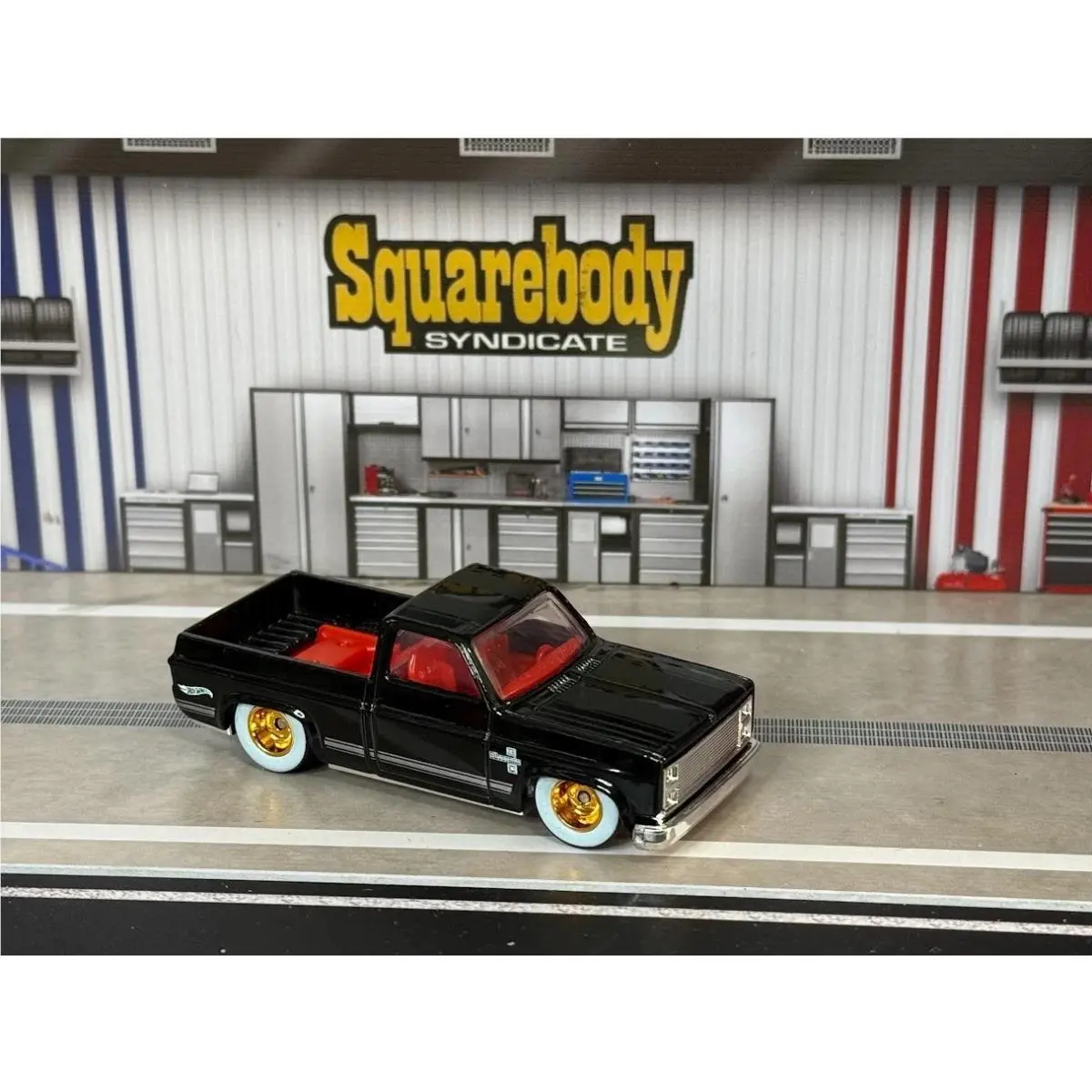 2026 Hot Wheels Brick Shop 83 Chevy Silverado Unspun Black w/ Nftg Wheels Vhtf