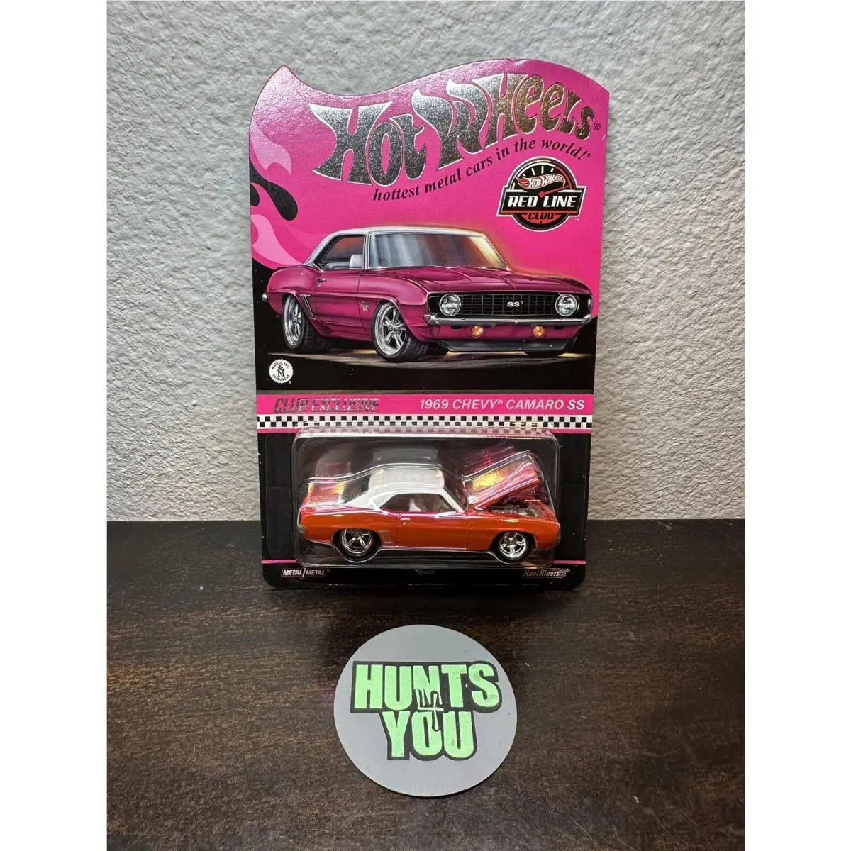 Hot Wheels Rlc Collectors 1969 Chevy Camaro SS Pink Spectraflame