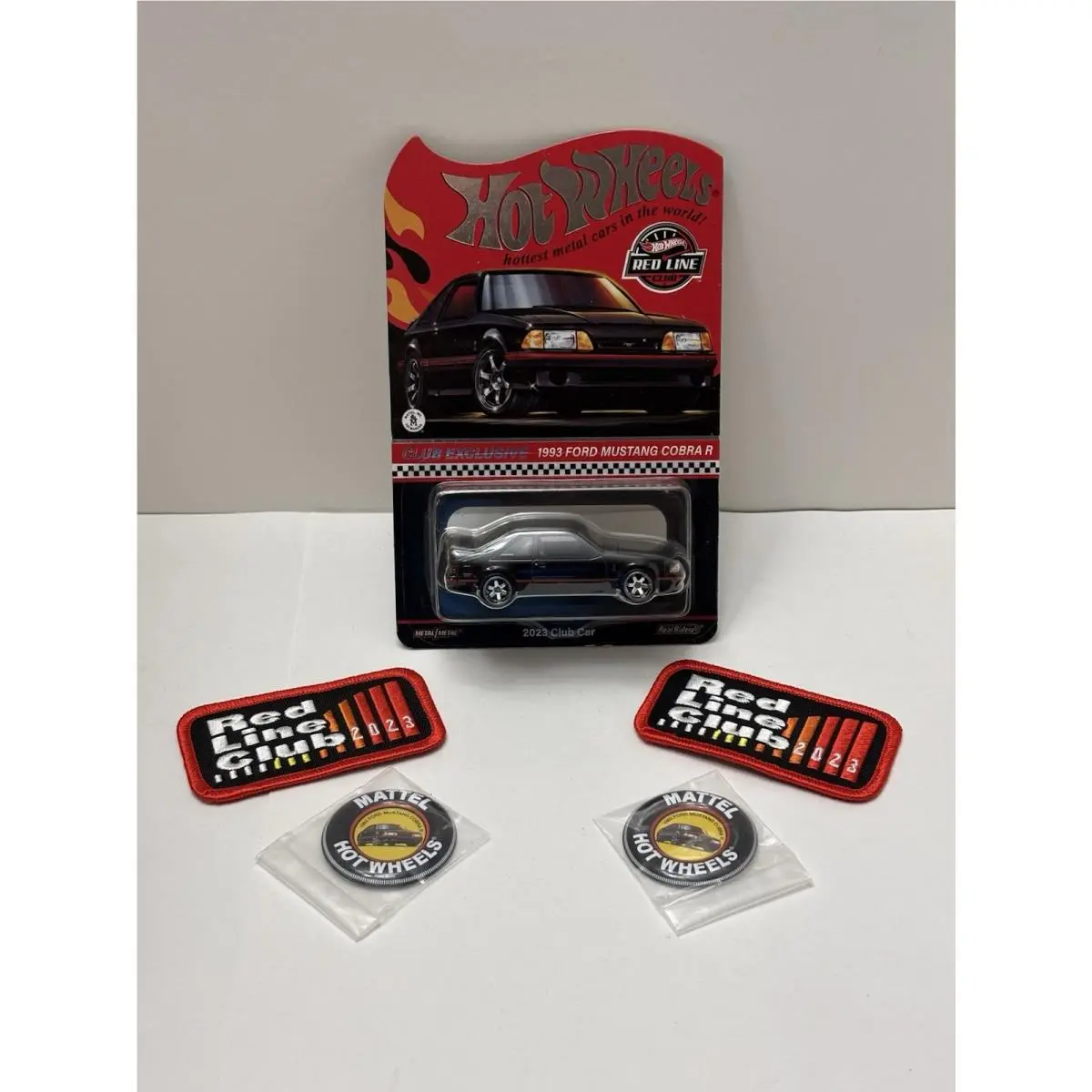 Hot Wheels Rlc Club Exclusive 1993 Ford Mustang Cobra R 2023 W / Extra Patch P