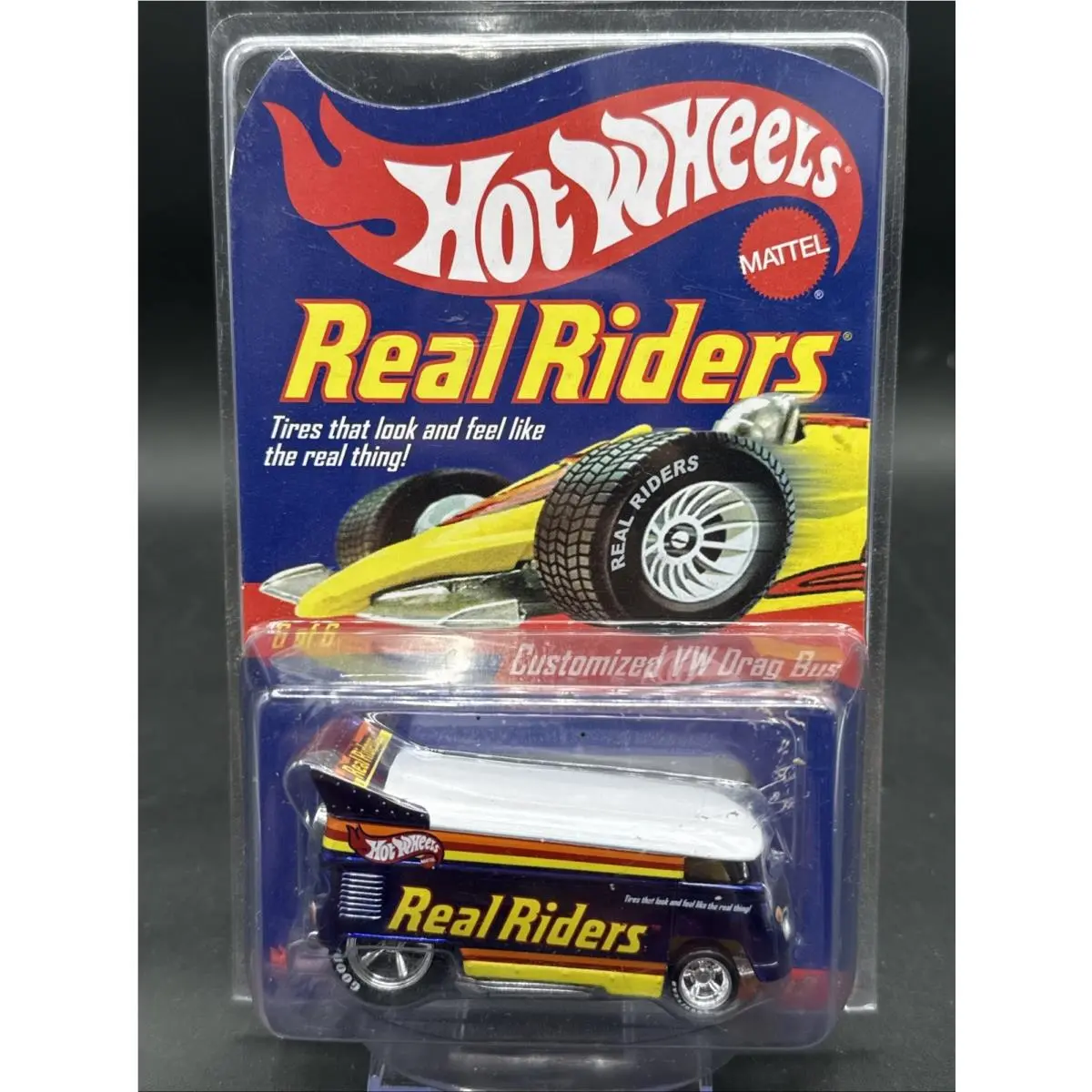 2004 Hot Wheels Blue Customized VW Volkswagen Bus Real Riders Rlc Redline Club