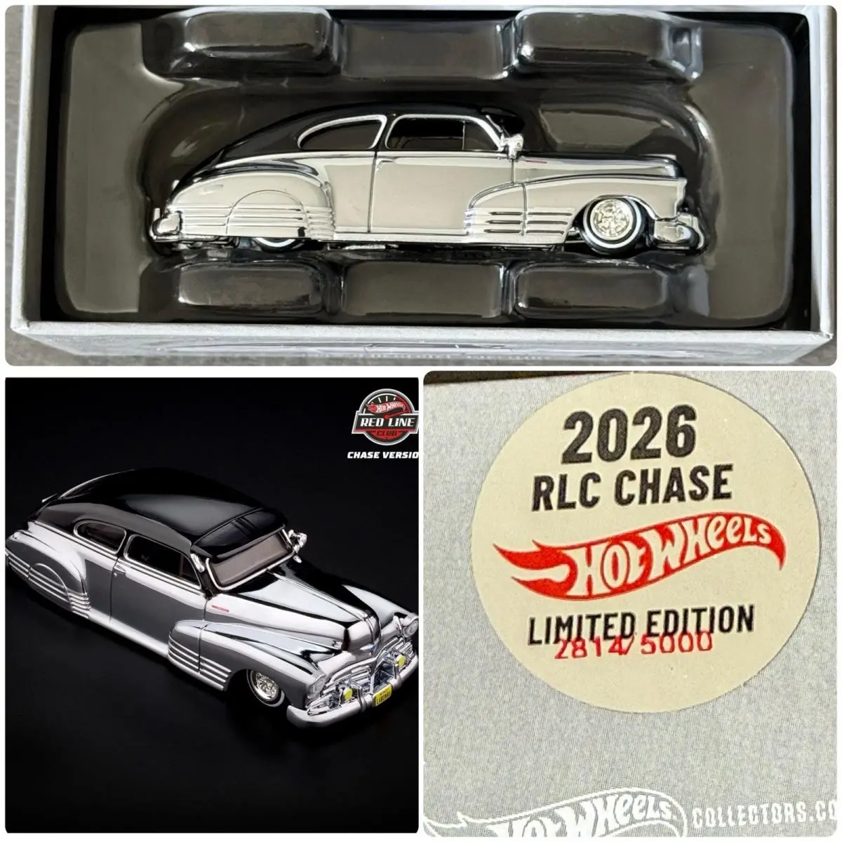Hot Wheels Rlc Exclusive 1948 Chevy Fleetline Chase Silver 2814/5000 JJY66