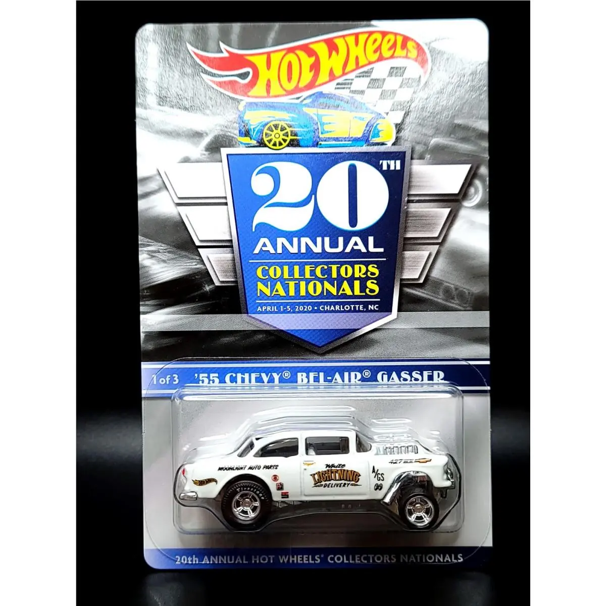 Hot Wheels 20th Annual Collectors Nationals ‘55 Chevy Belair Gasser In Protecto
