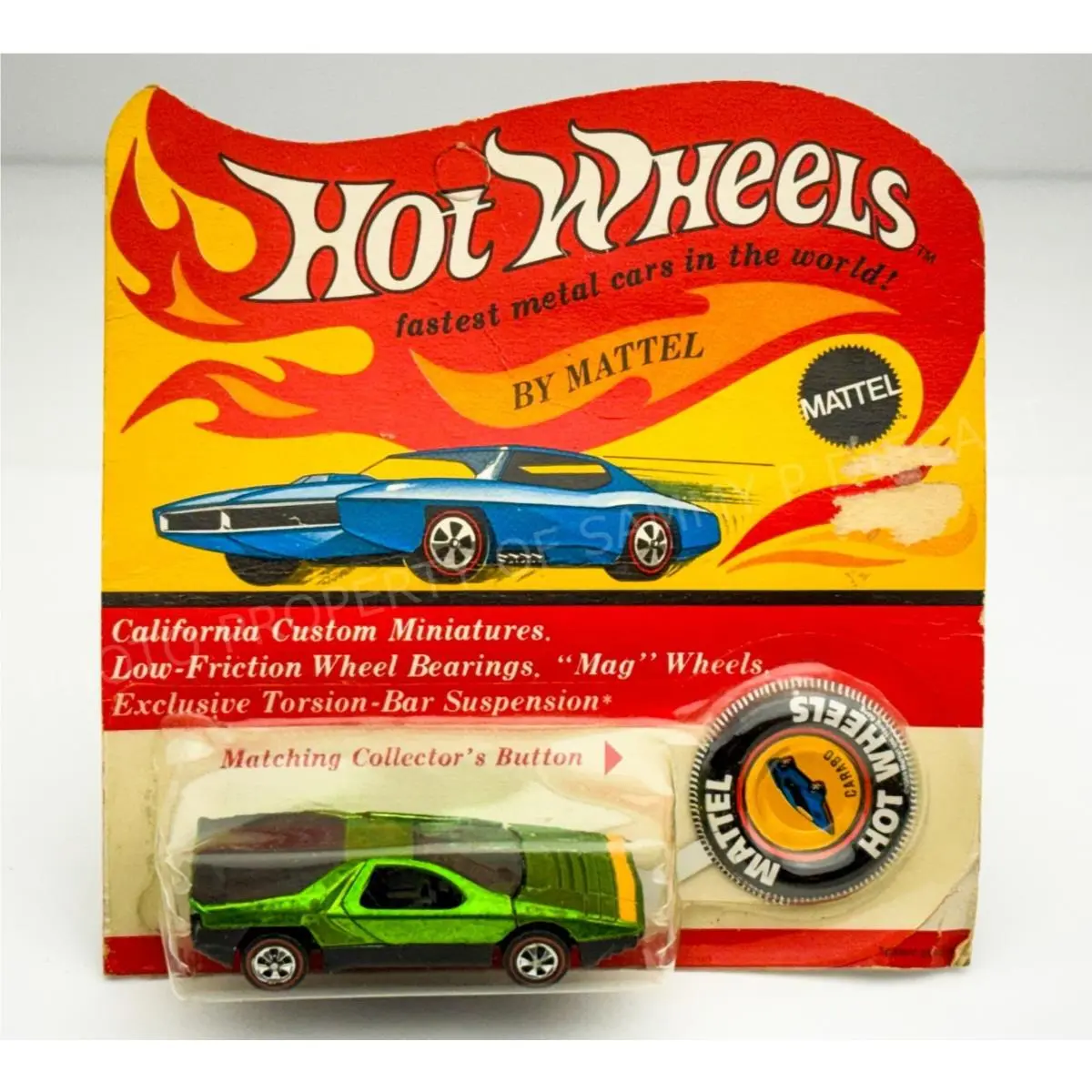 Hot Wheels Redline Carabo Light Green US Black Interior in Blisterpack