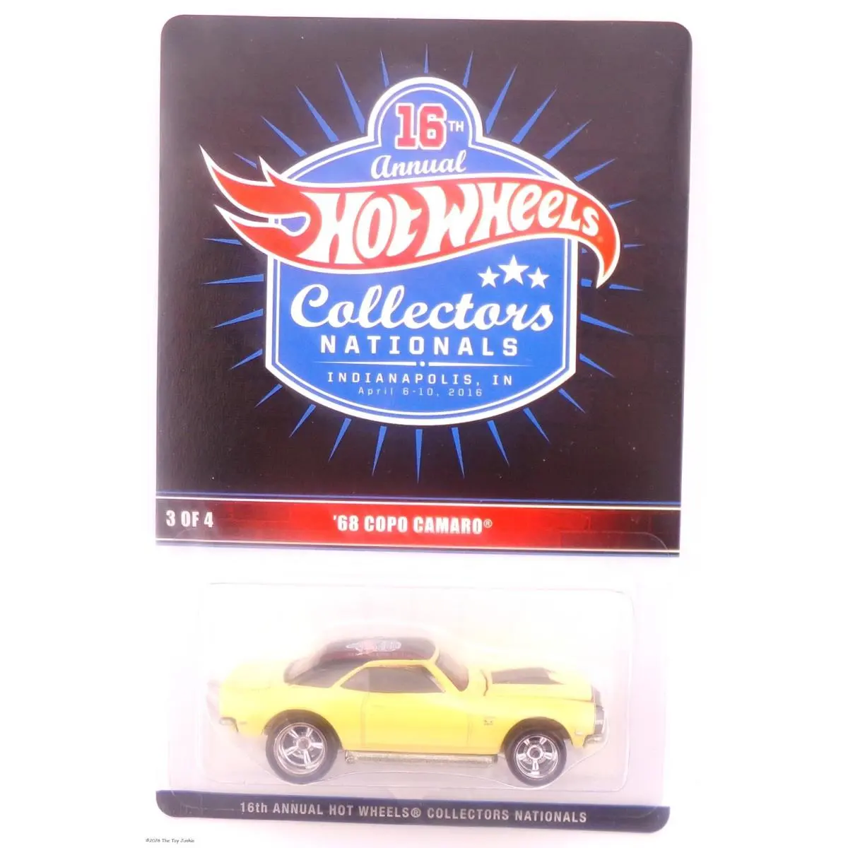 Hot Wheels 1968 Copo Camaro 16th Annual Collectors Nationals 2388/2400 - Yellow