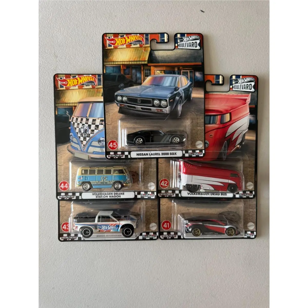 Hot Wheels Premium Boulevard Car Culture Set 41-45 Set of 5 BE6