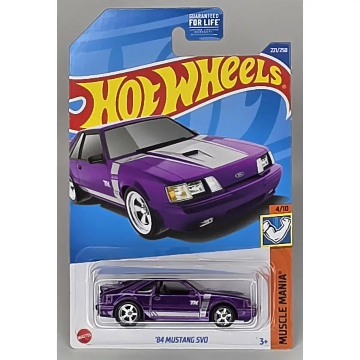 Hot Wheels 1984 Mustang Svo Ford Muscle Mania Purple Super Treasure Hunt