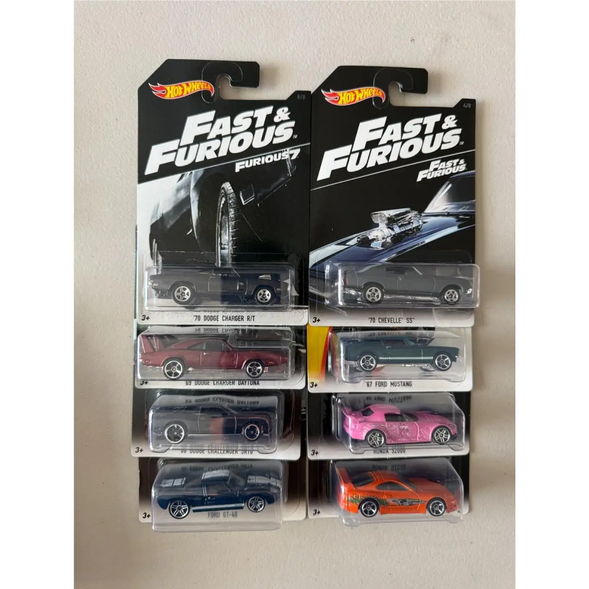 Hot Wheels Walmart Exclusive 2016 Fast Furious Complete 8 Car Set BG1