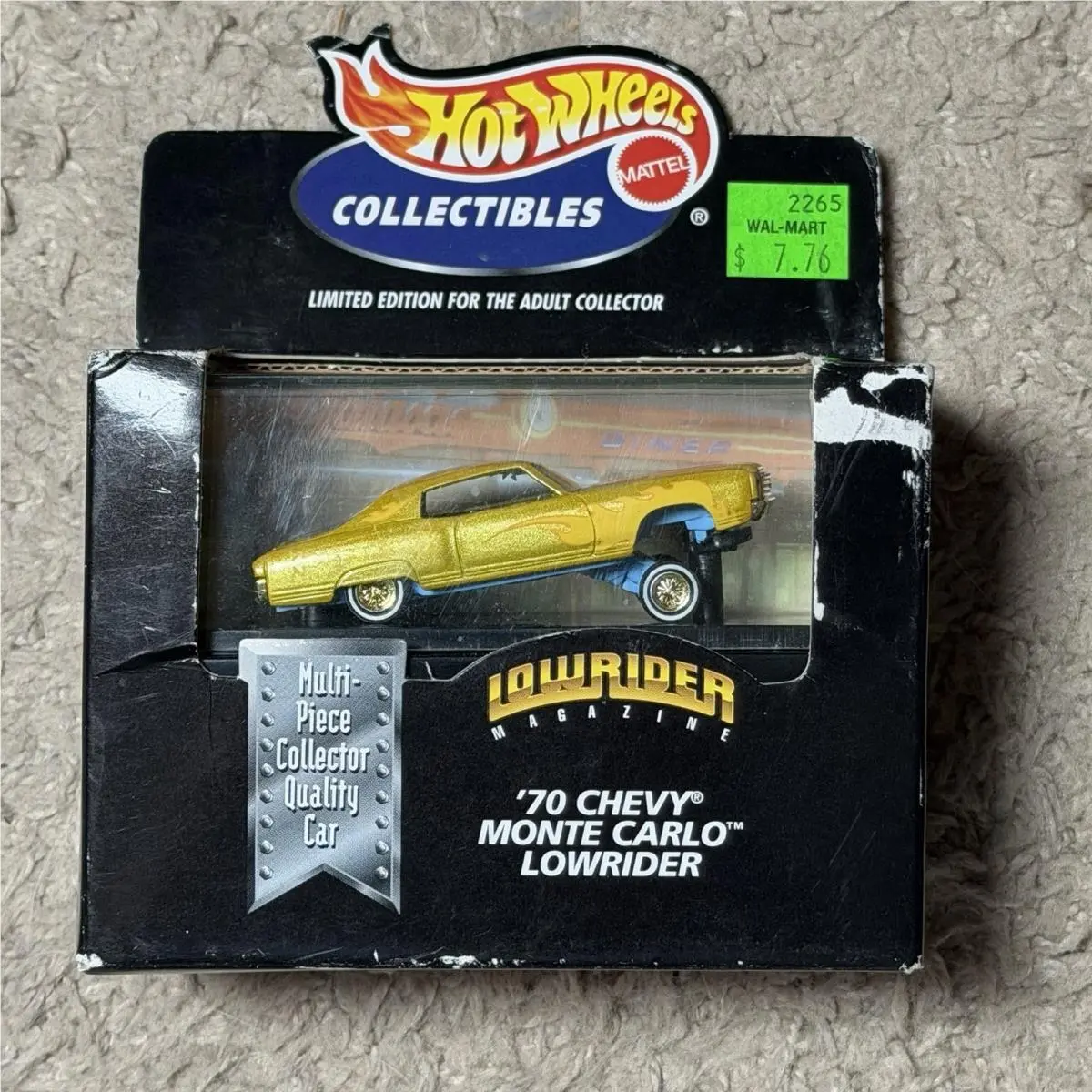 Hot Wheels Lowrider Magazine 1970 Chevy Monte Carlo Lowrider 1:64 Diecast
