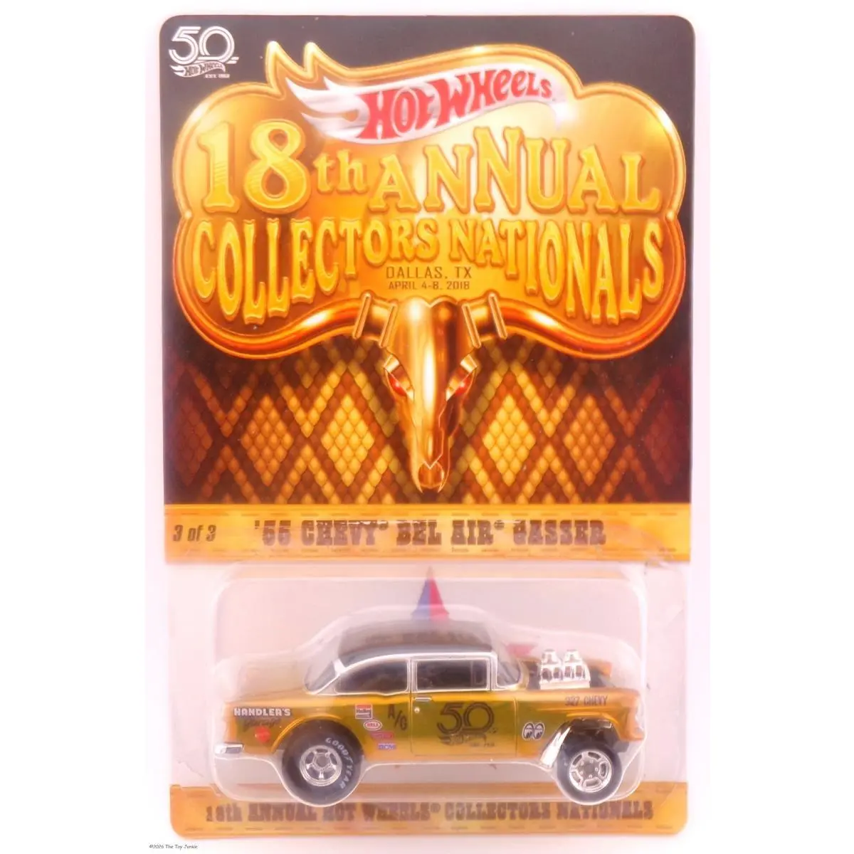 Hot Wheels 18th Collectors Nationals 1955 Chevy Bel Air Gasser 2210