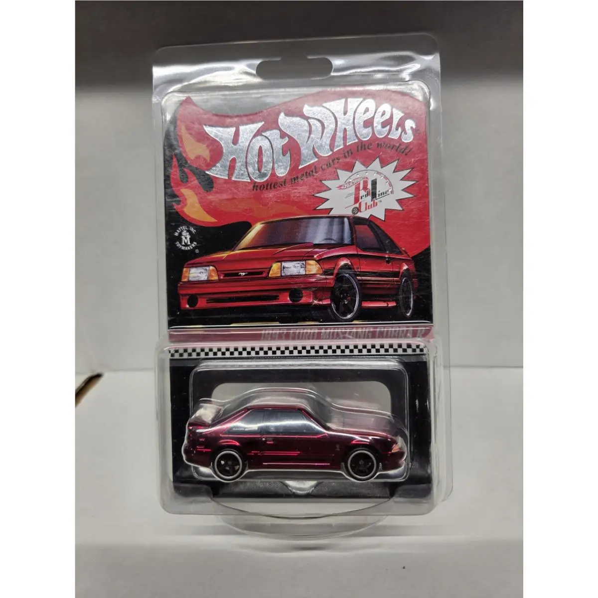 Rlc Hot Wheels Ford Mustang Cobra R Red 1:64 1993 Limited Edition Diecast Car
