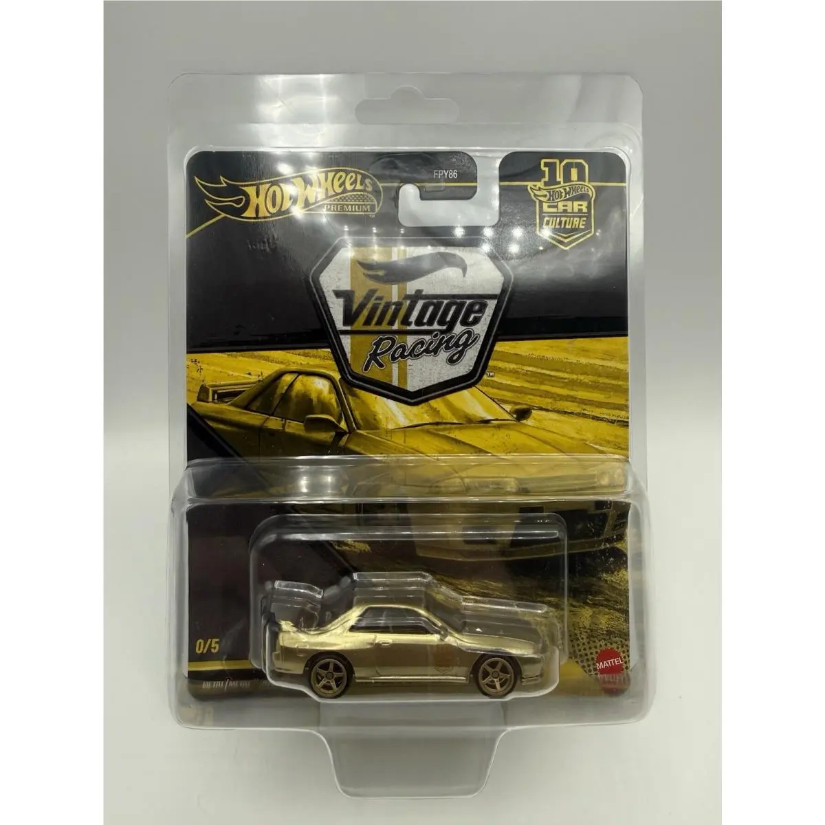 Hot Wheels Premium Chase Nissan Skyline Gt-r BNR32 Vintage Racing Series Gold
