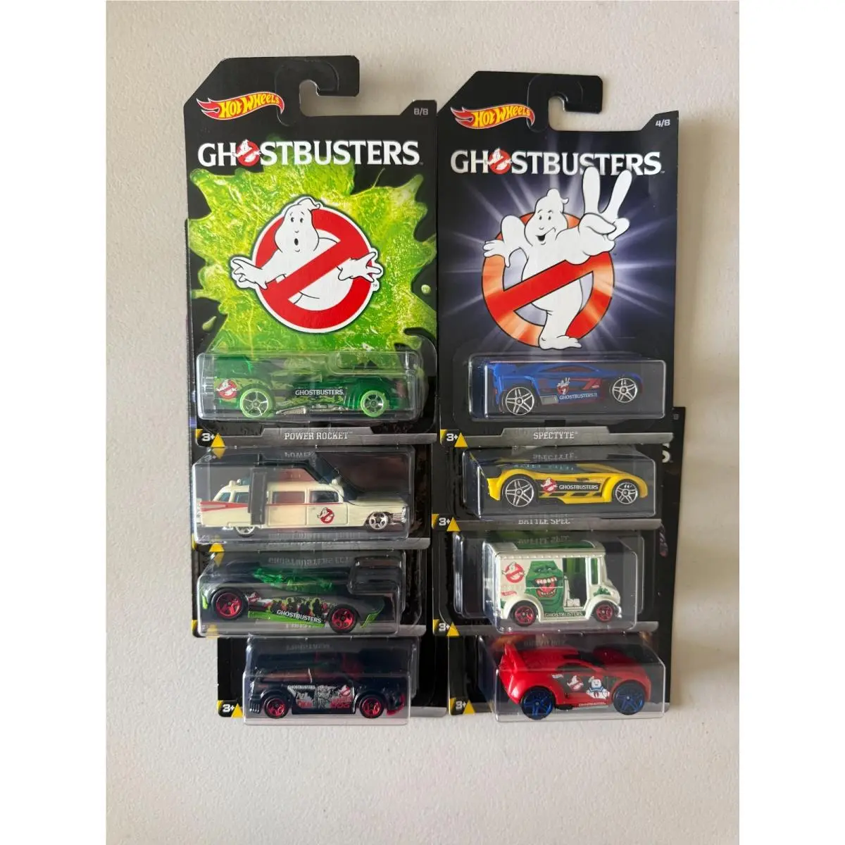 2016 Mattel Hot Wheels Walmart Ghostbusters 1-8 Complete Set BG5