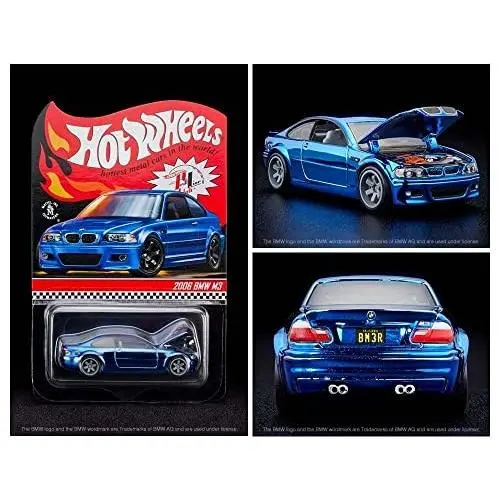 Hot Wheels Collectors Blue Chip Beast: Rlc Exclusive 2006 Bmw M3 + Protective Ca