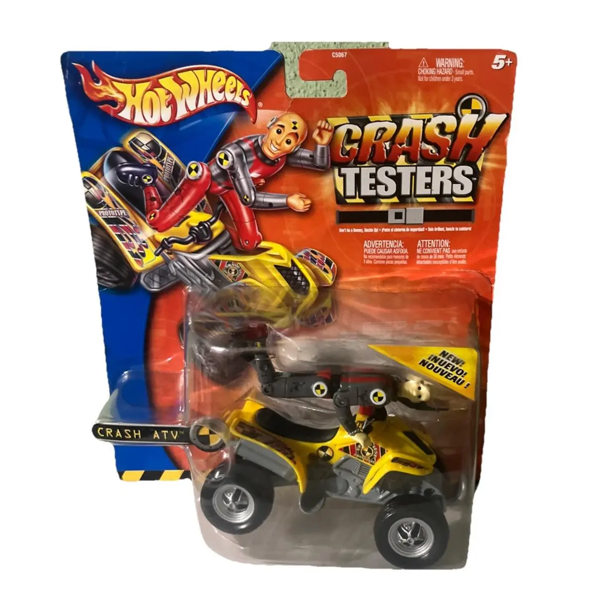 Vintage 2003 Hot Wheels Incredible Crash Dummies Crash Atv