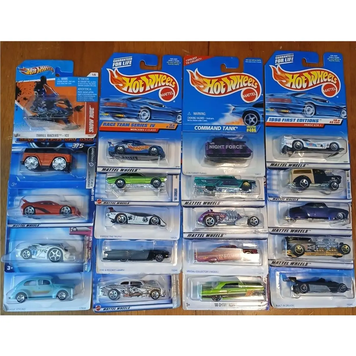 Vtg 20 Hot Wheels Die-cast Cars Vehicles 1/64 Scale Packages Ws-k