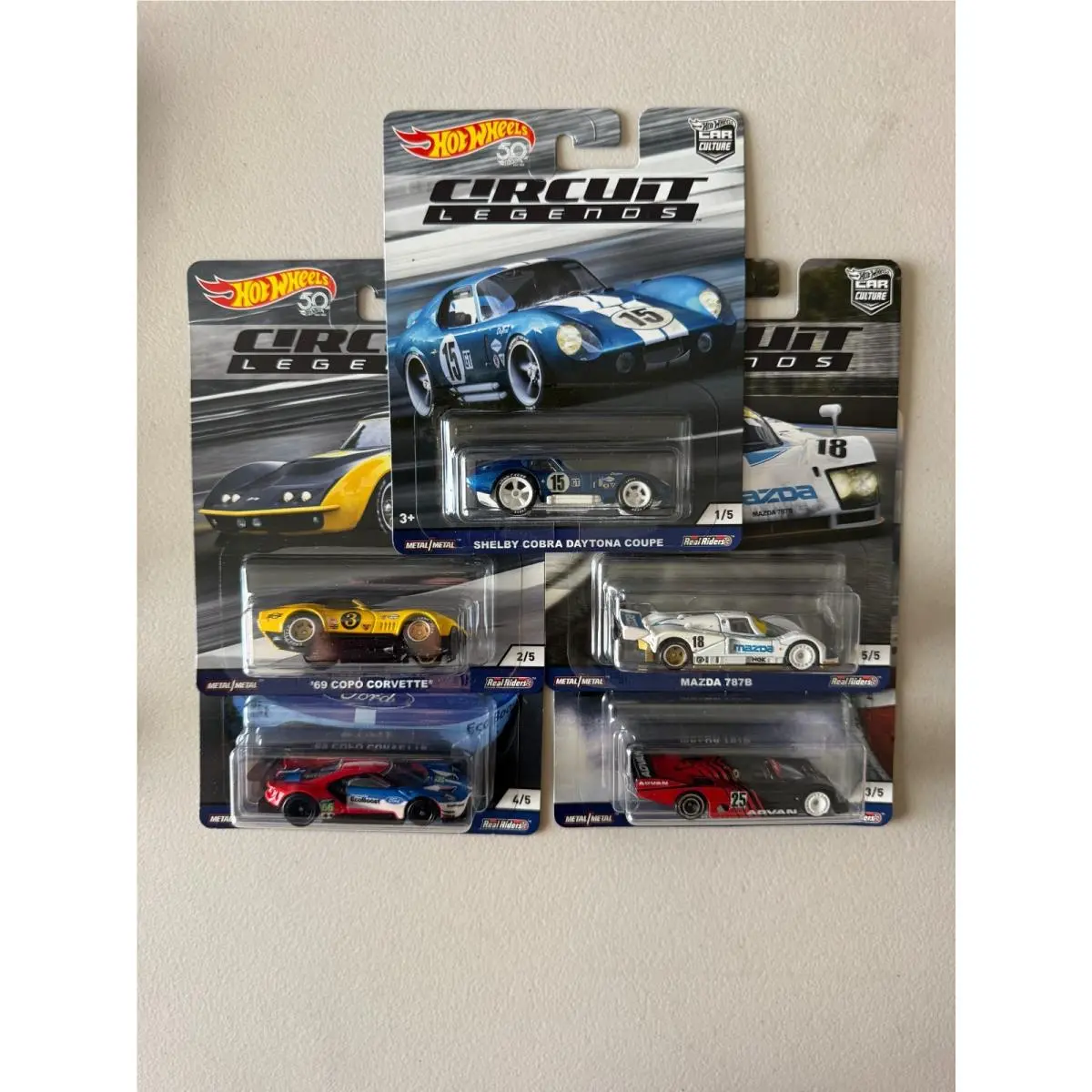 Circuit Legends 2018 Hotwheels Premium 5 Car Set Car Culture BF3