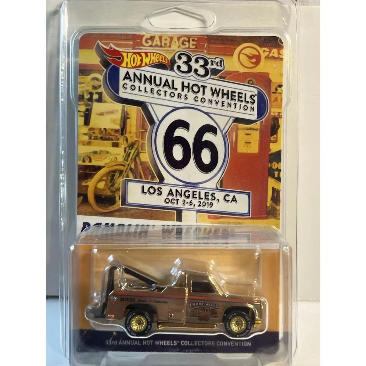 Hot Wheels Rlc Ramblin` Wrecker 1689/4000 Gold 33rd Collectors Convention Mint