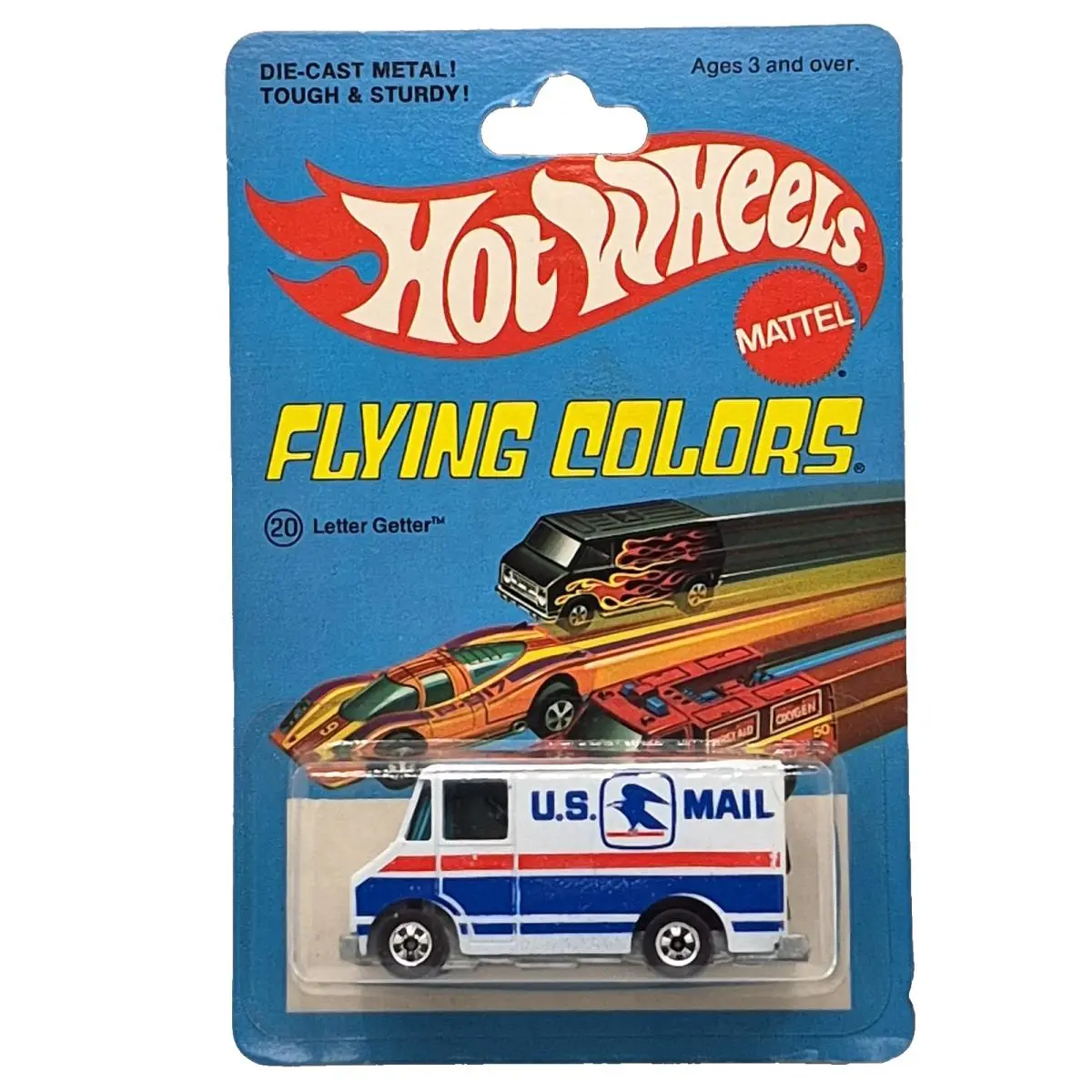 Hot Wheels Letter Getter U.s. Mail 1976/1977 White Blackwall Hong Kong BP