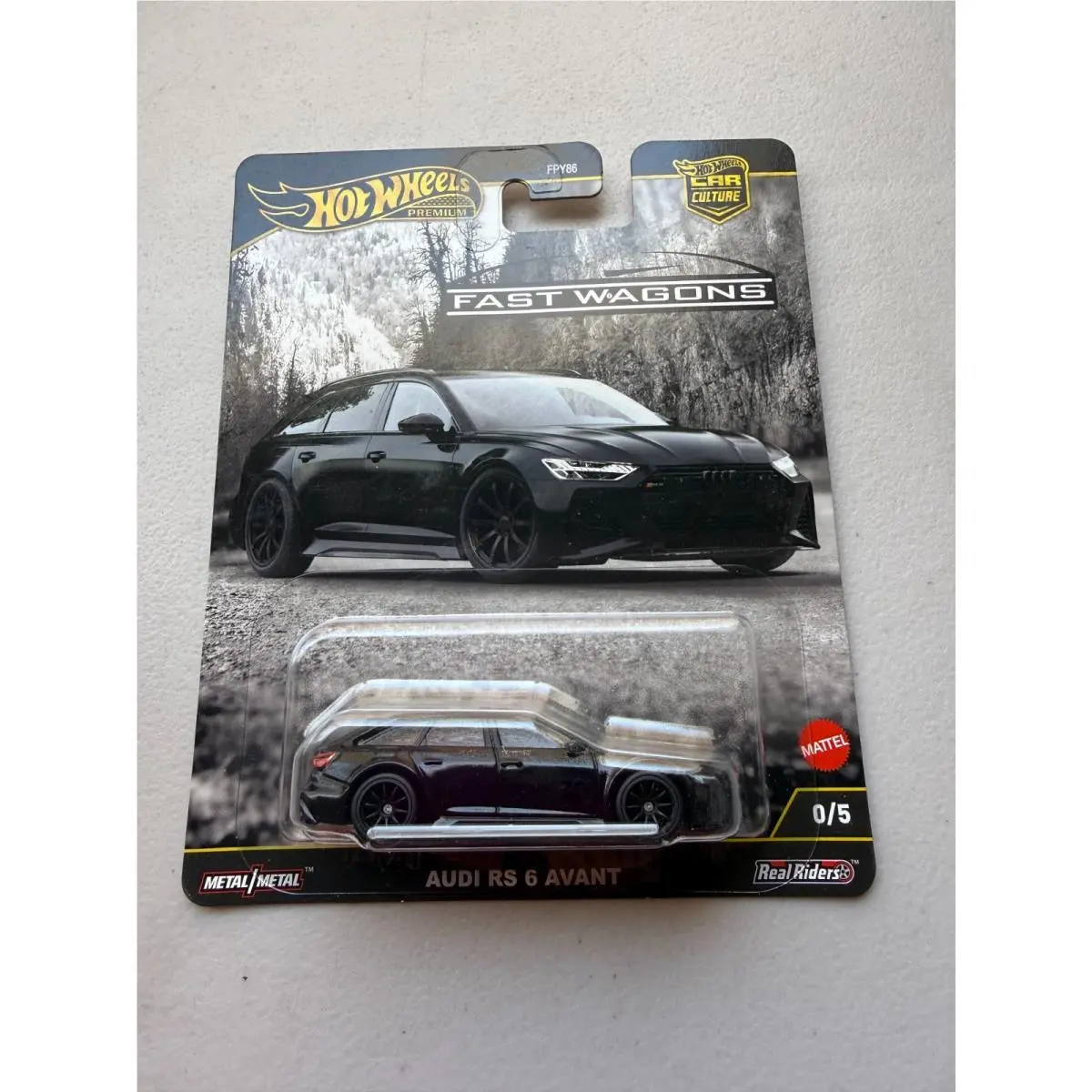 2025 Hot Wheels Premium Car Culture Chase Fast Wagons Audi RS 6 Avant 0/5 BM1