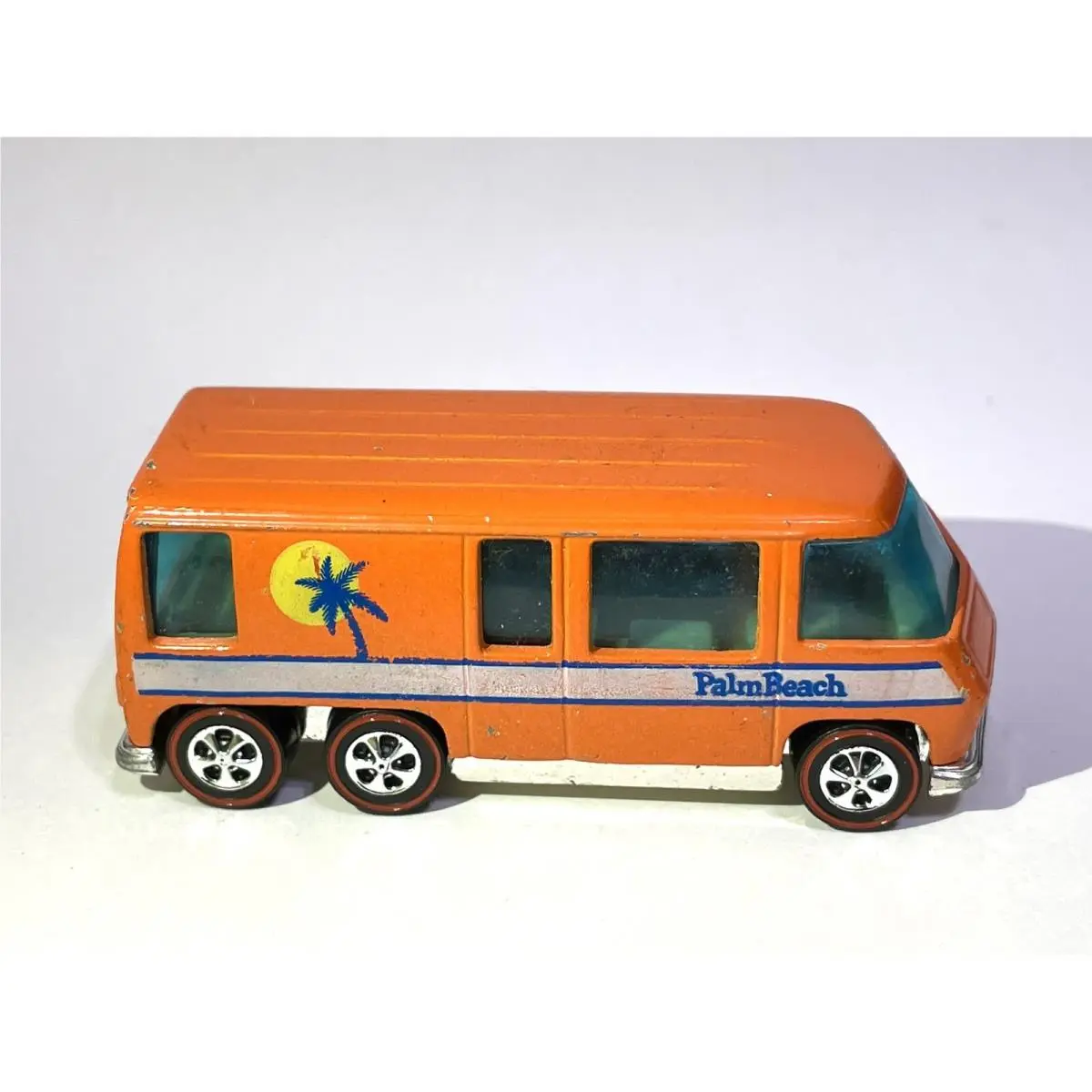 Hot Wheels Gmc Motorhome - Palm Beach 1977 Orange - Custom Made Redline