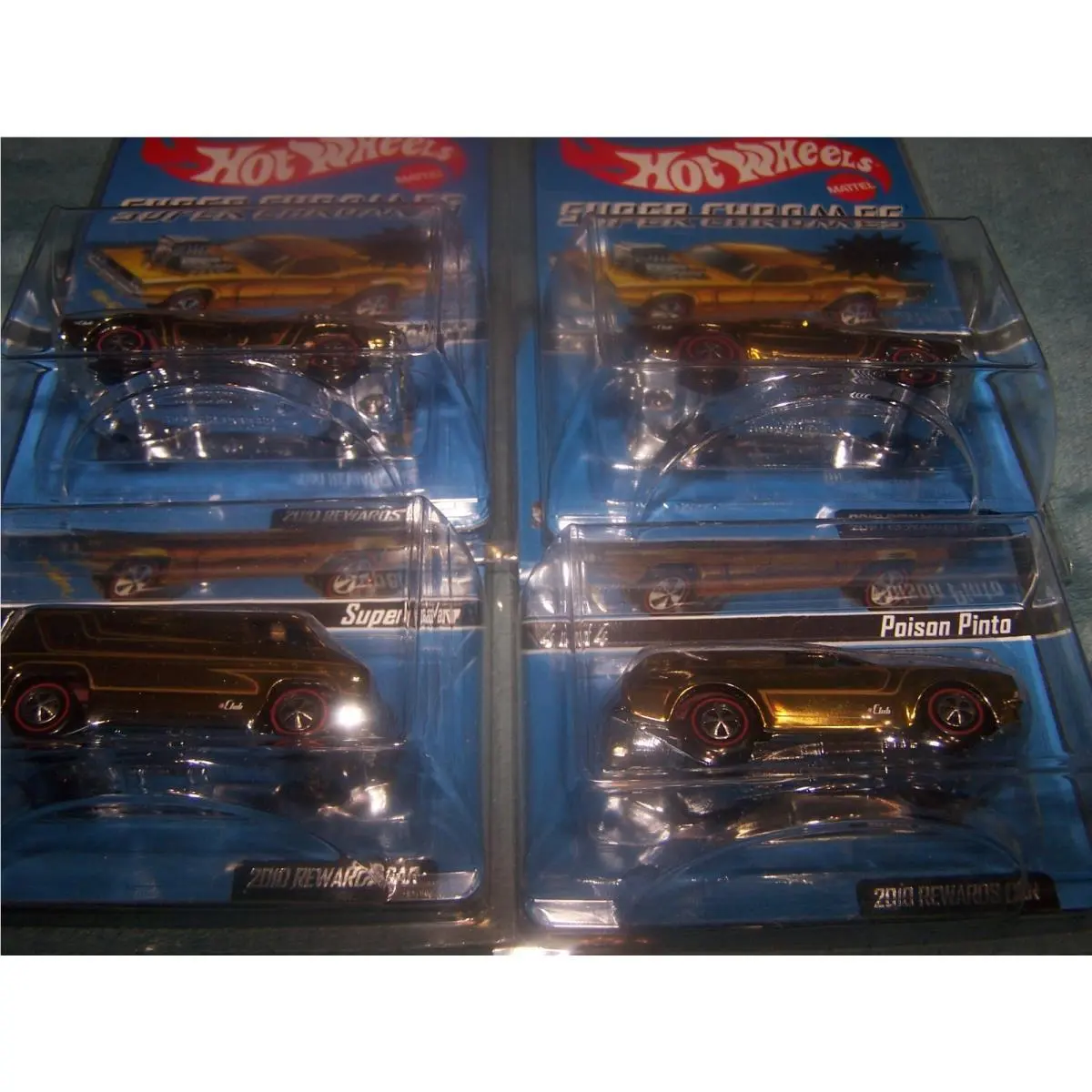 Hot Wheels Rlc Super Chromes Rewards Series 2010 Complete 4 Car Set