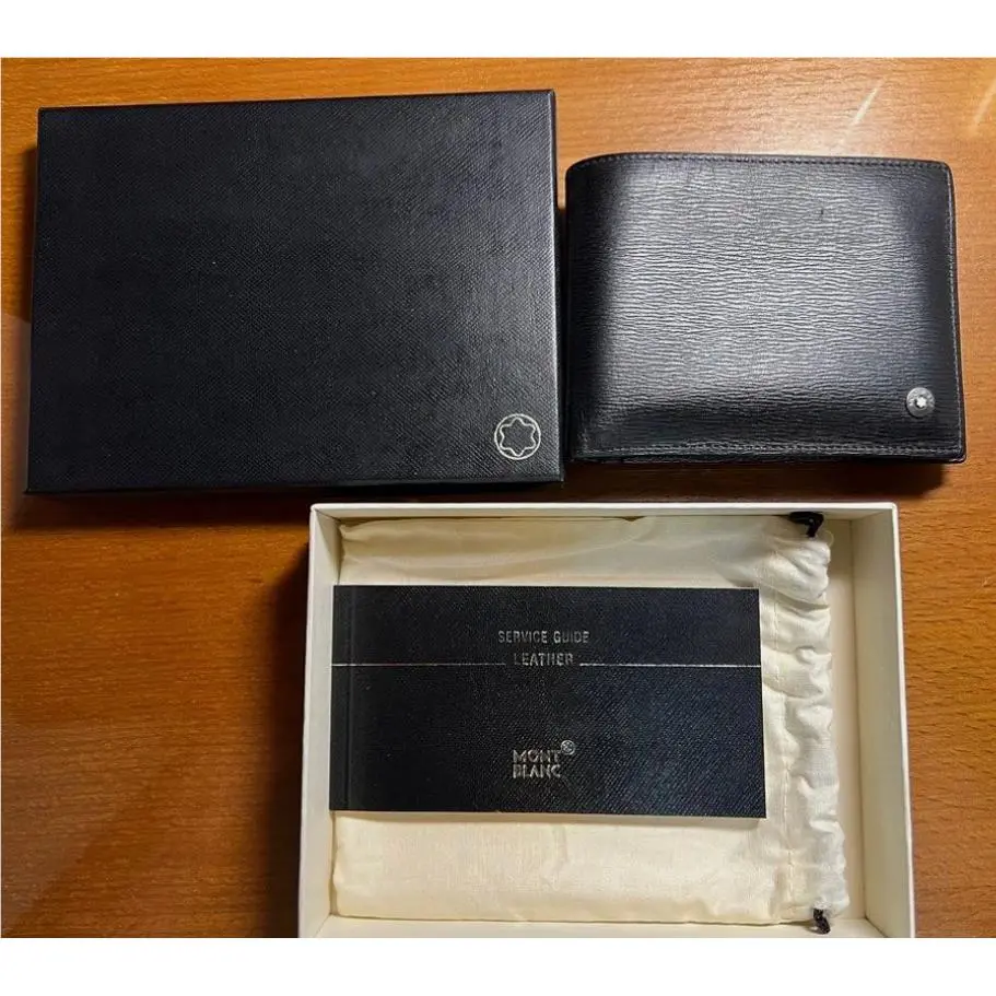 Montblanc Meisterstück Bifold Wallet Black Leather Men’s Luxury Wallet