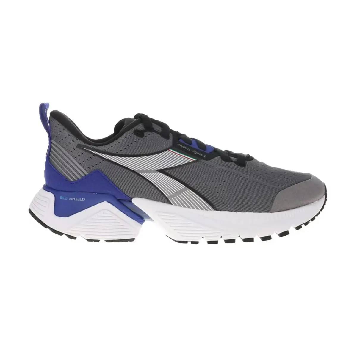 Diadora Mythos Blushield Vigore 2 Steel Grey / Black 179081-C2763 Men`s Size 8