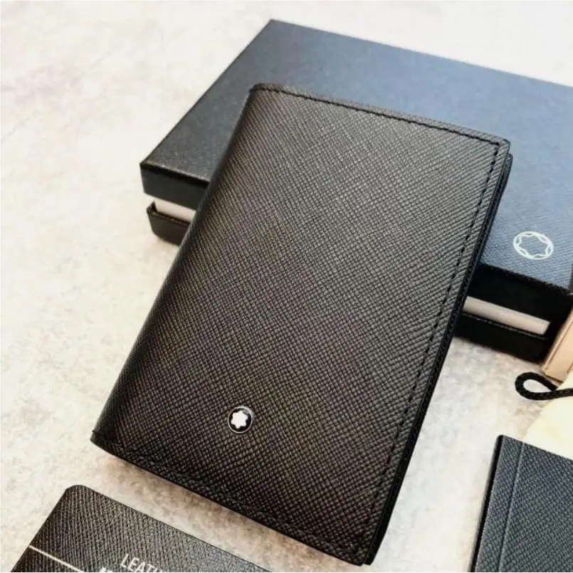 Montblanc Sartorial 4CC Card Holder Wallet Black Leather MB113223
