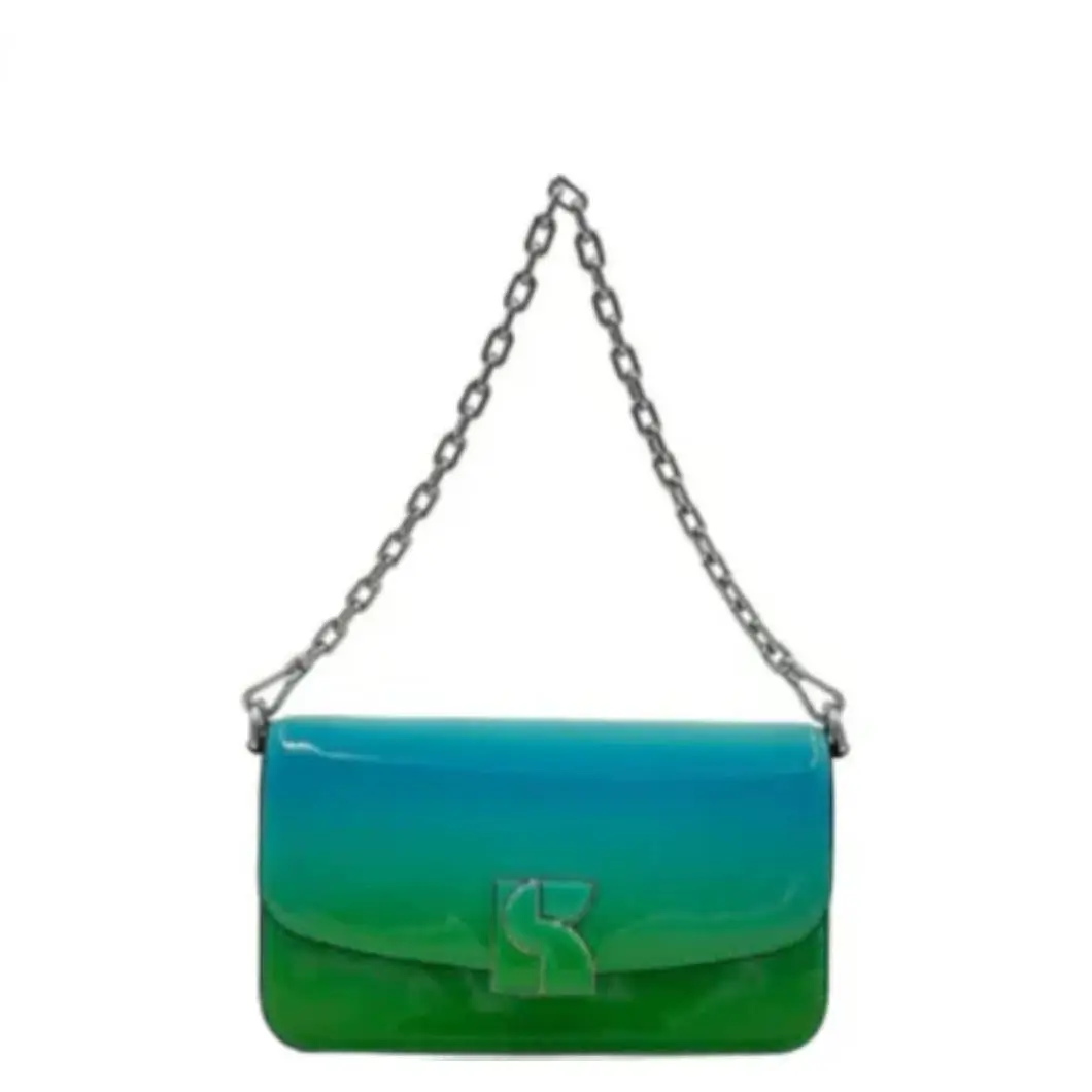 Kate Spade Dakota Ombre Patent Leather Small Crossbody - Mint Liqueur Multi