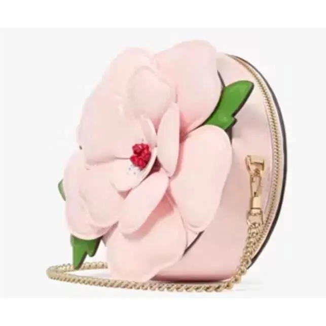 Kate Spade In The Garden 3D Flower Micro Crossbody Pink Multi Patent