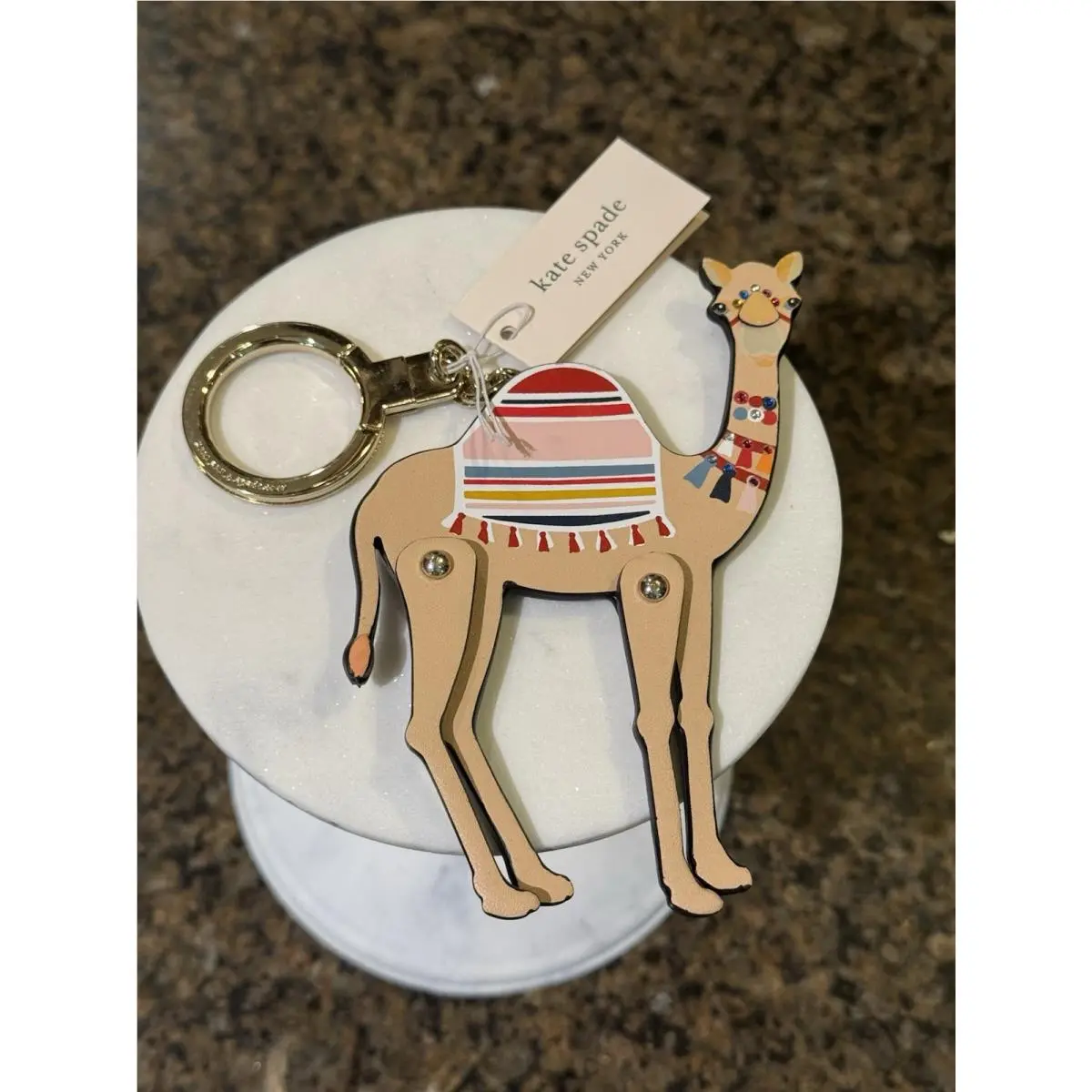 Kate Spade Camel Key Fob/bag Charm - WORU0230