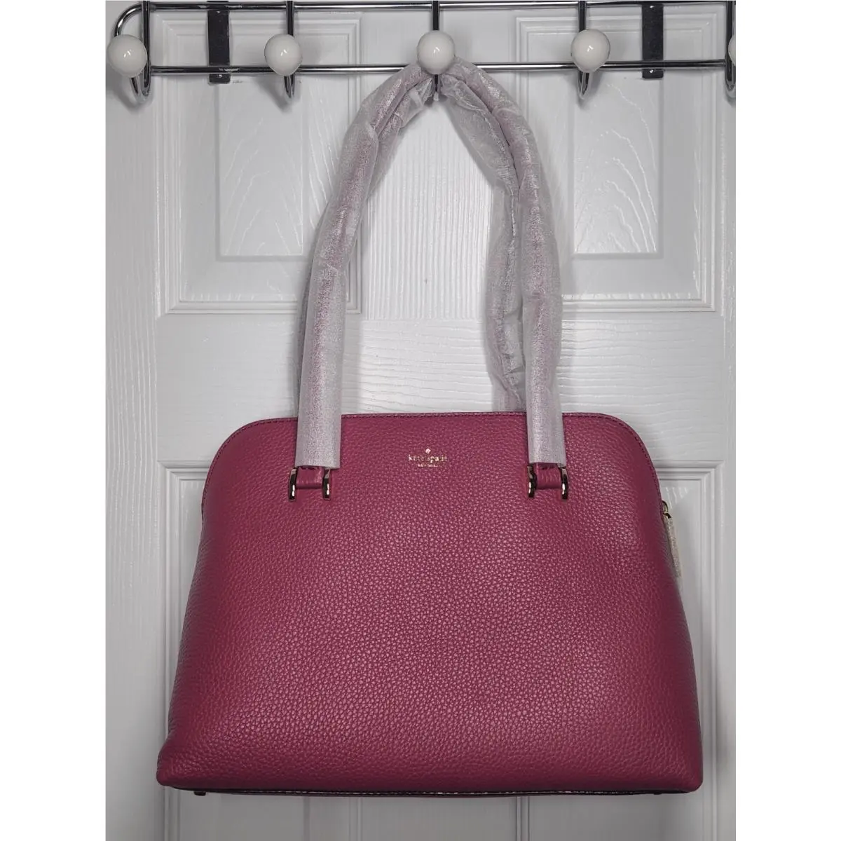 New Kate Spade Pebble Leather Shoulder Bag Hopkins Street Small Mariella Cinabar