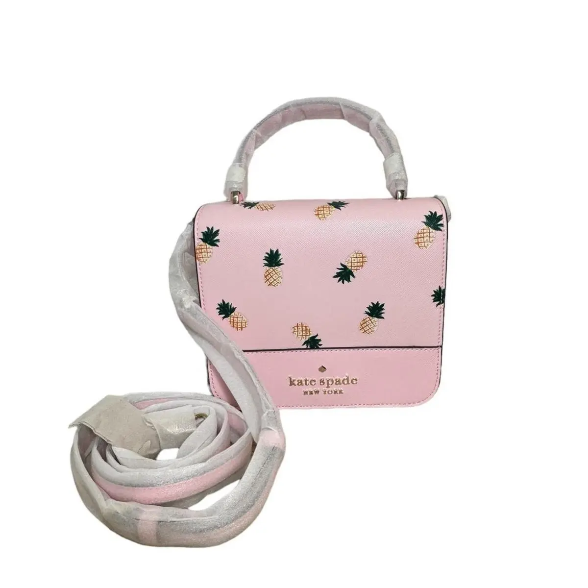Kate Spade Staci Square Pineapple Printed Crossbody Bag