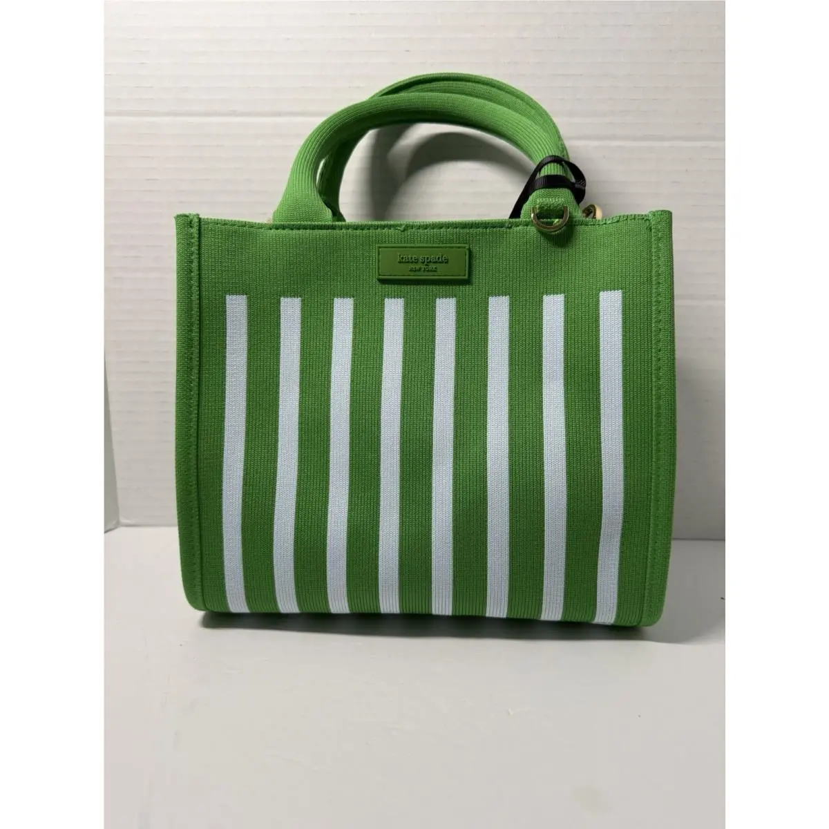 New Kate Spade New York x Target Stripe Knit Crossbody Bag in Green