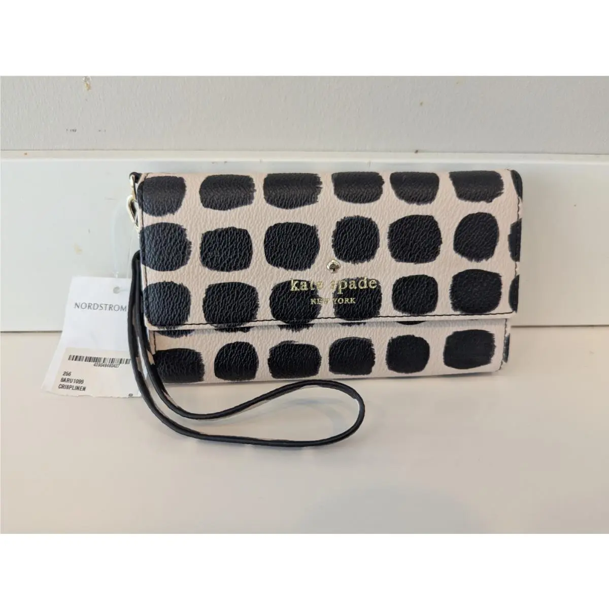 New Kate Spade Cell Phone Trifold Wristlet Wallet New York Neda Grove Street