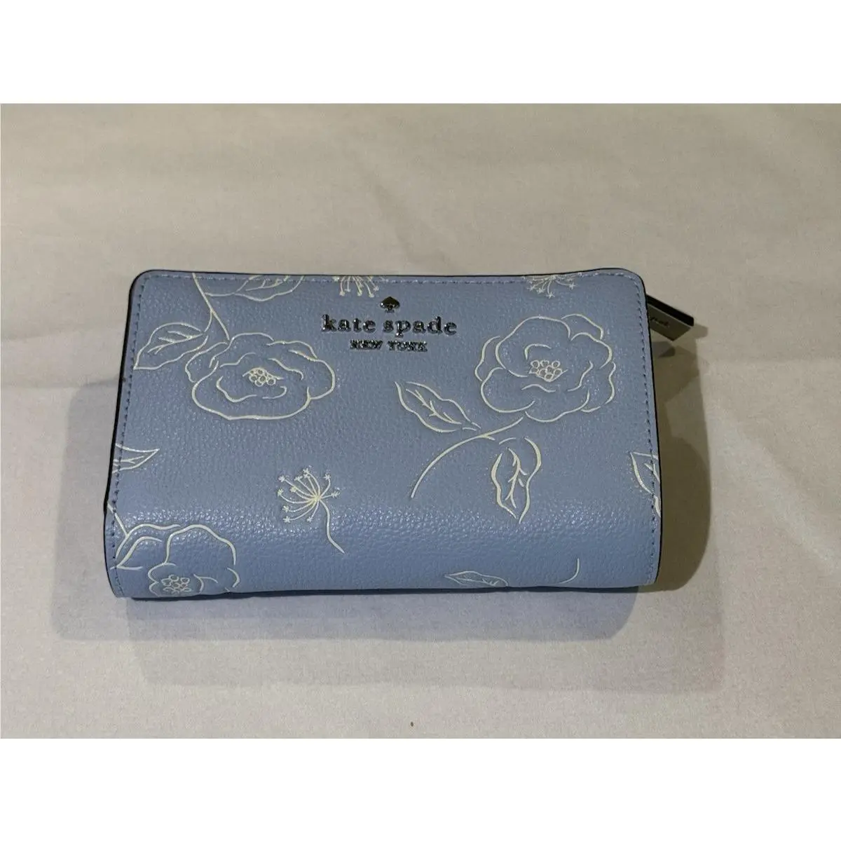 Kate Spade Floral Medium Bifold Wallet - North Star - KP025