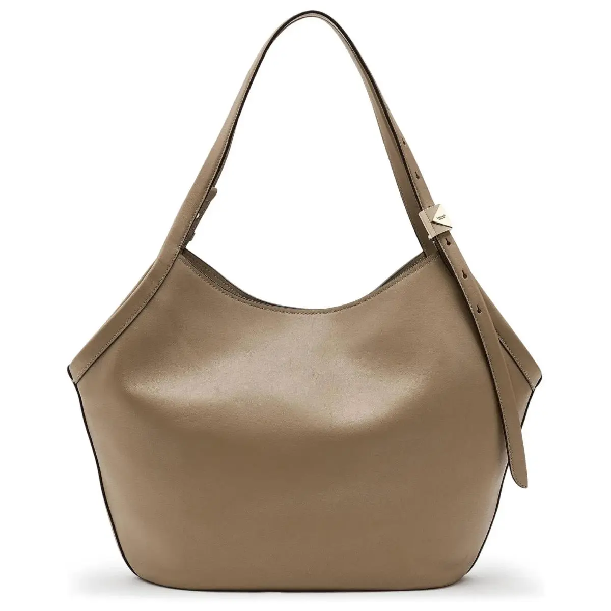 Deco Tulip Fine Grain Leather Tote Shoulder Timeless Taupe by Kate Spade