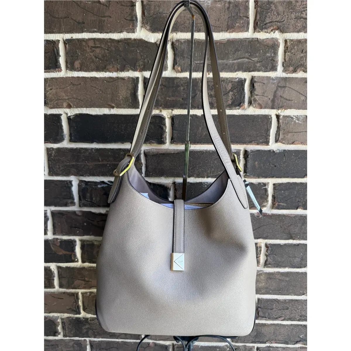 Kate Spade Deco Large Shoulder Bag Timeless Taupe K1556
