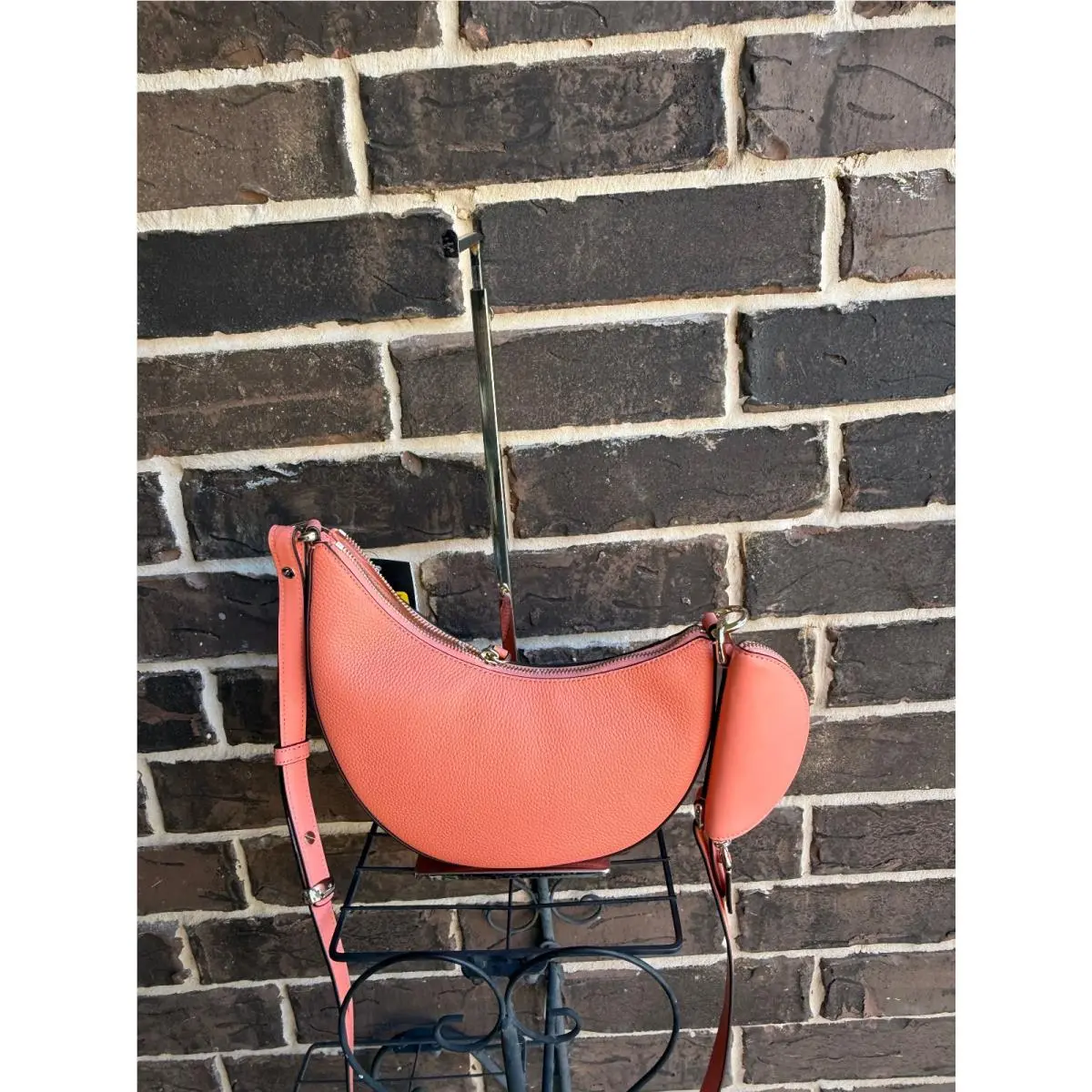 NWT$298 Kate Spade NY Duo Pebble Lthr Convert Multi-way Crossbody Melon Ball