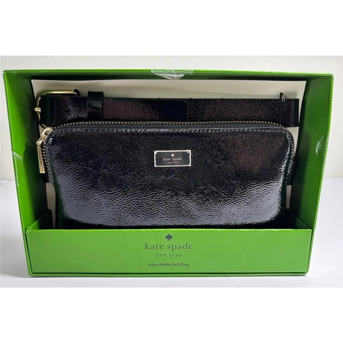 Kate Spade New York Black Adjustable Belt Bag Luxury Designer Purse
