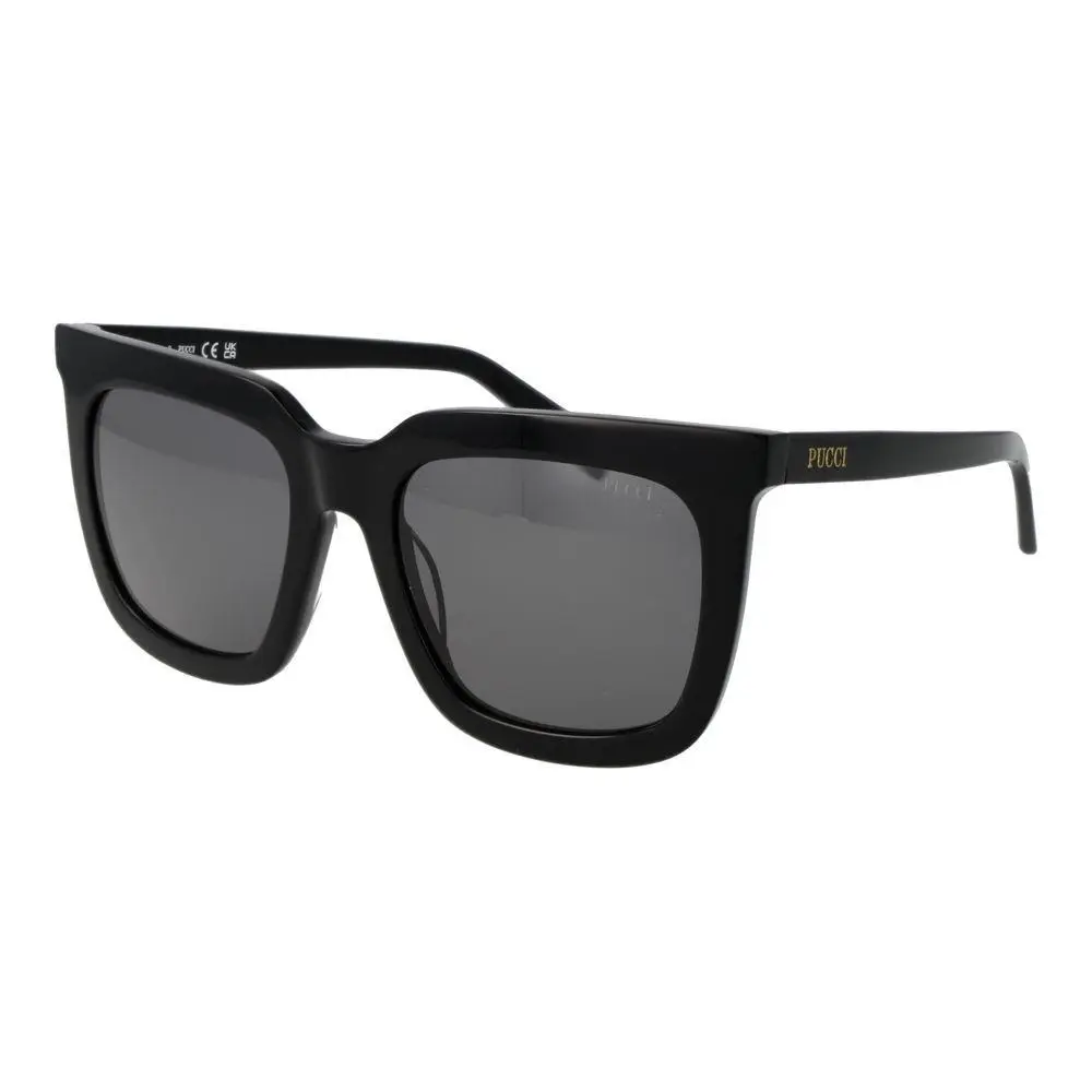 Black Acetate Sunglasses by Emilio Pucci