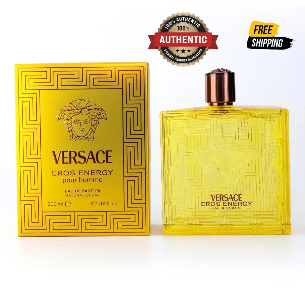 Eros Energy by Versace 6.7 oz Edp Spray For Men