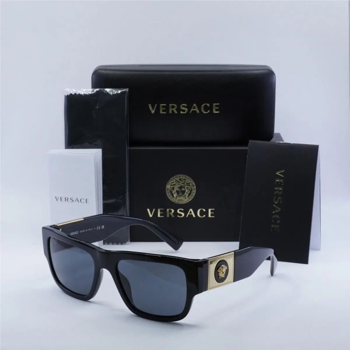 Versace VE4406 GB1/87 Black/dark Grey 56-19-140 Sunglasses