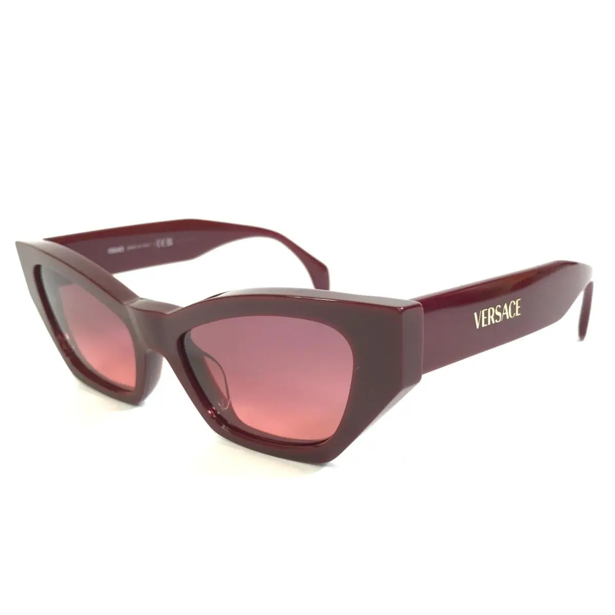 Sunglasses MOD.4488-U 5515/20 Bordeaux Cat Eye with Gradient Red Lenses by Versace