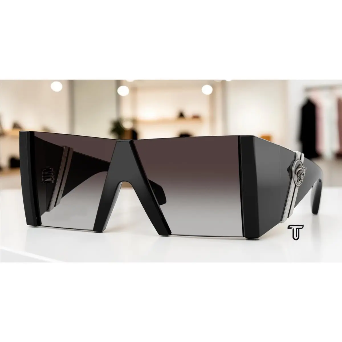 Versace VE4515 GB1 8G Black Grey Gradient 37 mm Women`s Sunglasses