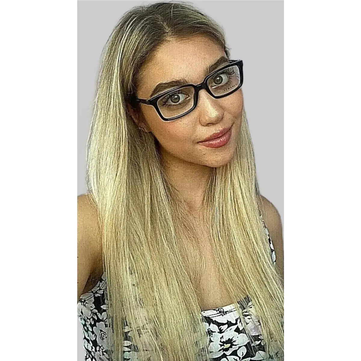 Versace Mod. 3174 GB1 Black 53mm Men`s Women`s Eyeglasses Frame Italy 2