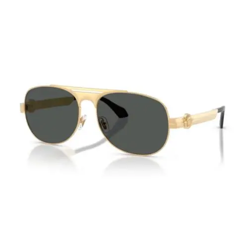 0VE2302 152387 Gold /dark Grey 60mm Men`s Sunglasses by Versace